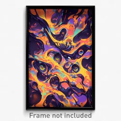 Art Poster - Liquid Vinyl (Psychedelic Trippy Weird 11x17 Print)