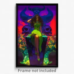 Art Poster - Wicked Crypt (Psychedelic Trippy Weird 11x17 Print)
