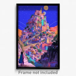 Art Poster - Beautiful Ramparts (Psychedelic Trippy Weird 11x17 Print)