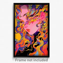 Art Poster - Esteemed Visage (Psychedelic Trippy Weird 11x17 Print)