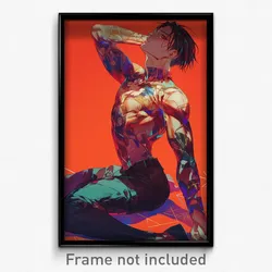 Anime Art Poster - Boy Feeling Tension, Well Made Alternate Legwear (Print)