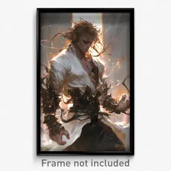 Art Poster - Man Feeling Anger Wearing Wobbly White (Print)