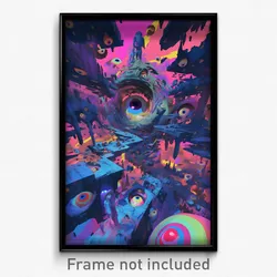 Art Poster - Extra Large Catacombs (Psychedelic Trippy Weird 11x17 Print)