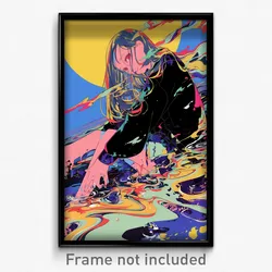 Art Poster - Reflecting Asylum (Psychedelic Trippy Weird 11x17 Print)