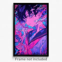 Anime Art Poster - Man Feeling Discontentment, Silky Pink Sailor Collar (Print)