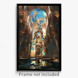 Art Poster - Metallic Cloister (Psychedelic Trippy Weird 11x17 Print)