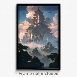 Art Poster - An Ancient Temple Hidden In The Jungle