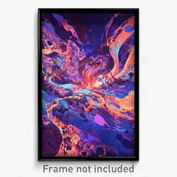 Art Poster - Fluid Sea Wreck (Psychedelic Trippy Weird 11x17 Print)
