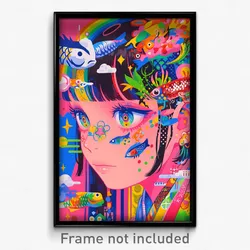 Art Poster - Puny Sushi (Psychedelic Trippy Weird 11x17 Print)