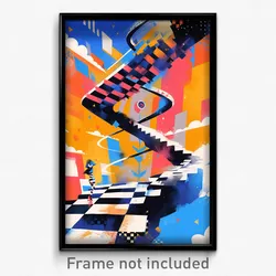 Art Poster - Silly Junction (Psychedelic Trippy Weird 11x17 Print)