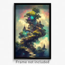 Art Poster - Evergreen Duchy (Psychedelic Trippy Weird 11x17 Print)