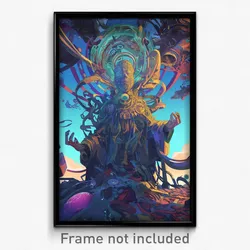 Art Poster - Elaborate Domain (Psychedelic Trippy Weird 11x17 Print)