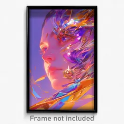 Art Poster - Thoughtful Opening (Psychedelic Trippy Weird 11x17 Print)