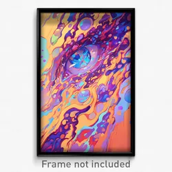 Art Poster - Modest Tile (Psychedelic Trippy Weird 11x17 Print)