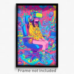 Art Poster - Dirty Seat (Psychedelic Trippy Weird 11x17 Print)