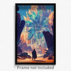 Art Poster - Glass Outcropping (Psychedelic Trippy Weird 11x17 Print)