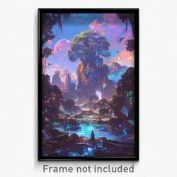 Art Poster - Artistic Outland (Psychedelic Trippy Weird 11x17 Print)