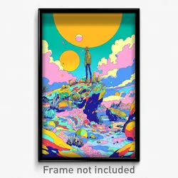 Art Poster - Nautical Land (Psychedelic Trippy Weird 11x17 Print)