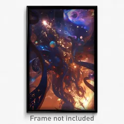 Art Poster - Detailed Nebula (Psychedelic Trippy Weird 11x17 Print)
