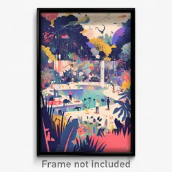 Art Poster - Nice Zoo (Psychedelic Trippy Weird 11x17 Print)