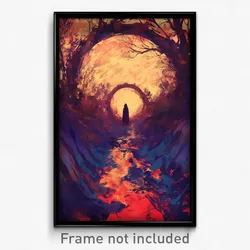Art Poster - Impressive Trenches (Psychedelic Trippy Weird 11x17 Print)