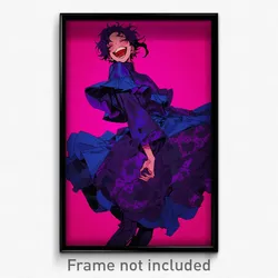 Anime Art Poster - Man Feeling Epiphany Wearing Crazy Smile Layered Dress