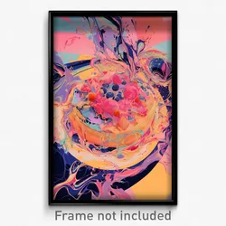 Art Poster - Spotted Pastel De Nata (Psychedelic Trippy Weird 11x17 Print)