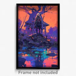 Art Poster - Little Priory (Psychedelic Trippy Weird 11x17 Print)