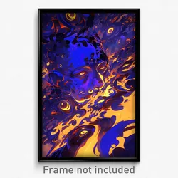 Art Poster - Smooth Sands (Psychedelic Trippy Weird 11x17 Print)