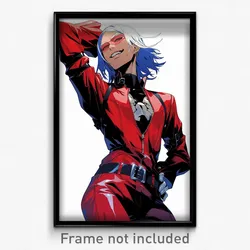 Anime Art Poster - Men Feeling Flakey Wearing Bawdy Bikesuit