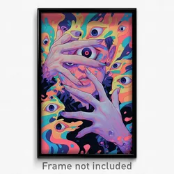 Art Poster - Meager Pallisade (Psychedelic Trippy Weird 11x17 Print)