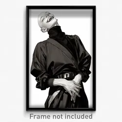 Art Poster - Men Feeling Happiness Wearing Whimsical Turtleneck Dress
