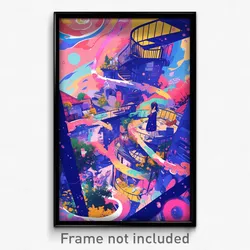 Art Poster - Whimsical Derelict (Psychedelic Trippy Weird 11x17 Print)