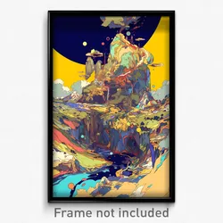 Art Poster - Droopy Kingdom (Psychedelic Trippy Weird 11x17 Print)