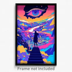 Art Poster - Different Path (Psychedelic Trippy Weird 11x17 Print)