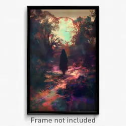 Art Poster - Vacant Trail (Psychedelic Trippy Weird 11x17 Print)