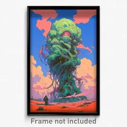 Art Poster - Distant Waste (Psychedelic Trippy Weird 11x17 Print)