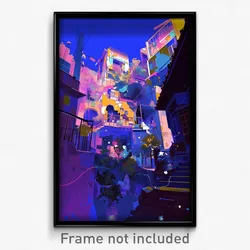 Art Poster - Remote Street (Psychedelic Trippy Weird 11x17 Print)