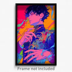 Art Poster - Boy Feeling Politeness Wearing Quixotic Band Uniform (Print)