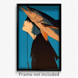 Art Poster - Swordfish Feeling Melancholy Wearing Lame Sailor Hat