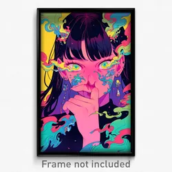 Art Poster - Woman Feeling Irritated Wearing Famous Frills (Print)