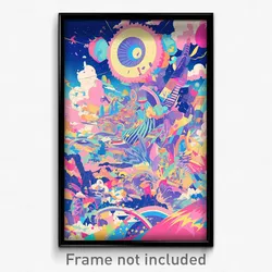 Art Poster - Fantastic Austin (Psychedelic Trippy Weird 11x17 Print)