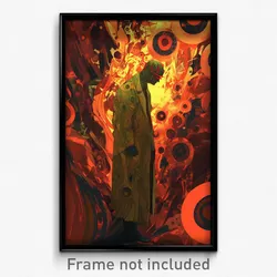 Anime Art Poster - Man Feeling Persevering Wearing Oddball Taut Dress (Print)