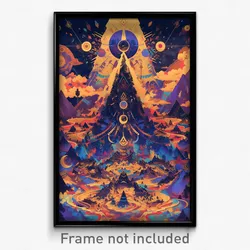 Art Poster - Hard To Find Wigwam (Psychedelic Trippy Weird 11x17 Print)