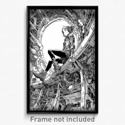 Art Poster - Wide Overhang (Psychedelic Trippy Weird 11x17 Print)