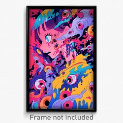 Art Poster - Silent Sewer (Psychedelic Trippy Weird 11x17 Print)