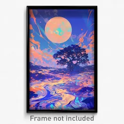Art Poster - Musty Peak (Psychedelic Trippy Weird 11x17 Print)