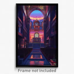 Art Poster - Dirty Synagogue (Psychedelic Trippy Weird 11x17 Print)
