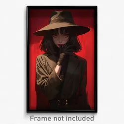 Art Poster - Woman Feeling Loathing Wearing Shadowy Cosplay (Print)