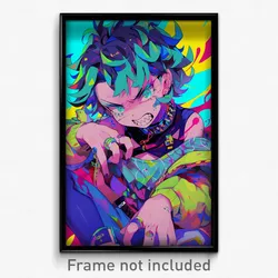 Anime Art Poster - Boy Feeling Vicious, Oddball Expressive Clothes (Print)
